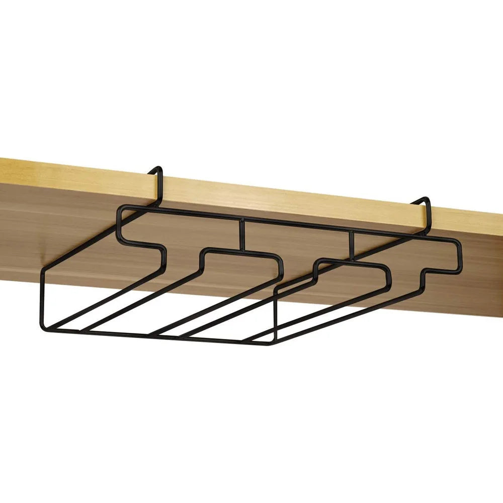 SipStyle™ Hanging Wine Glass Rack – Elegant Cabinet Stemware Organizer