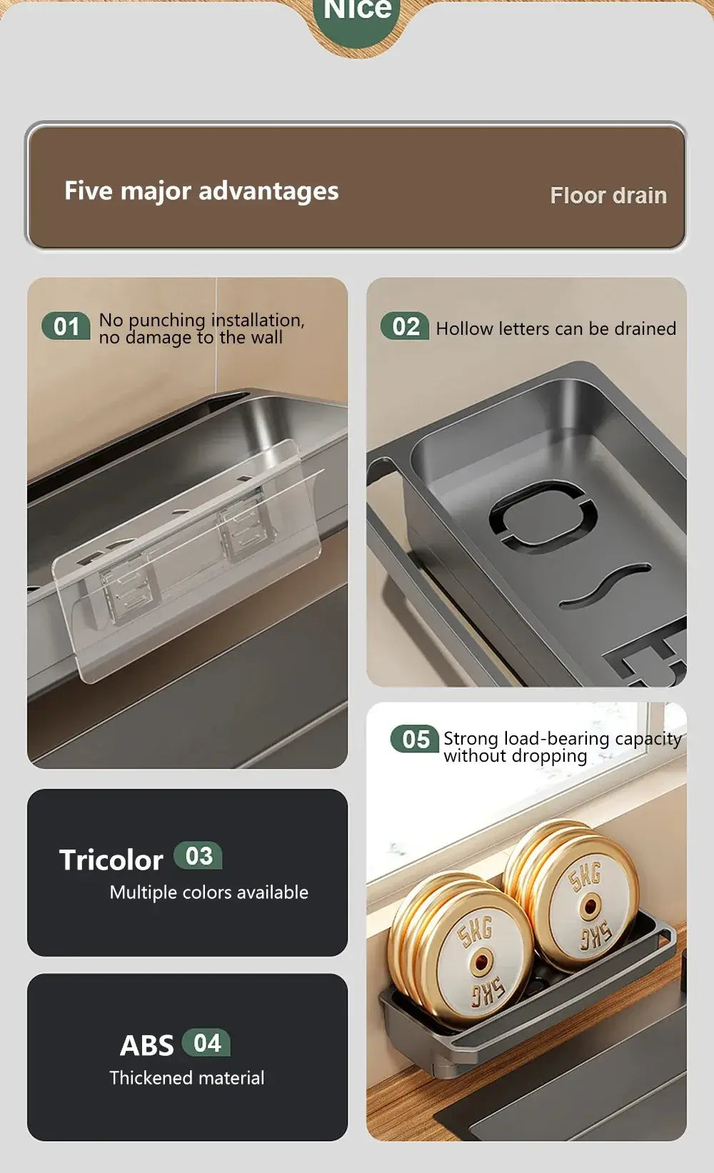 SinkSavior™ Self-Draining Kitchen Organizer – Keep Sponges & Cloths Fresh