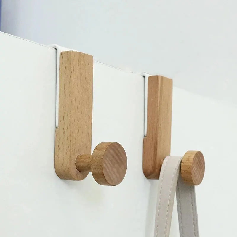 HangRight™ Wooden Multi-Purpose Cabinet & Door Hook Rack