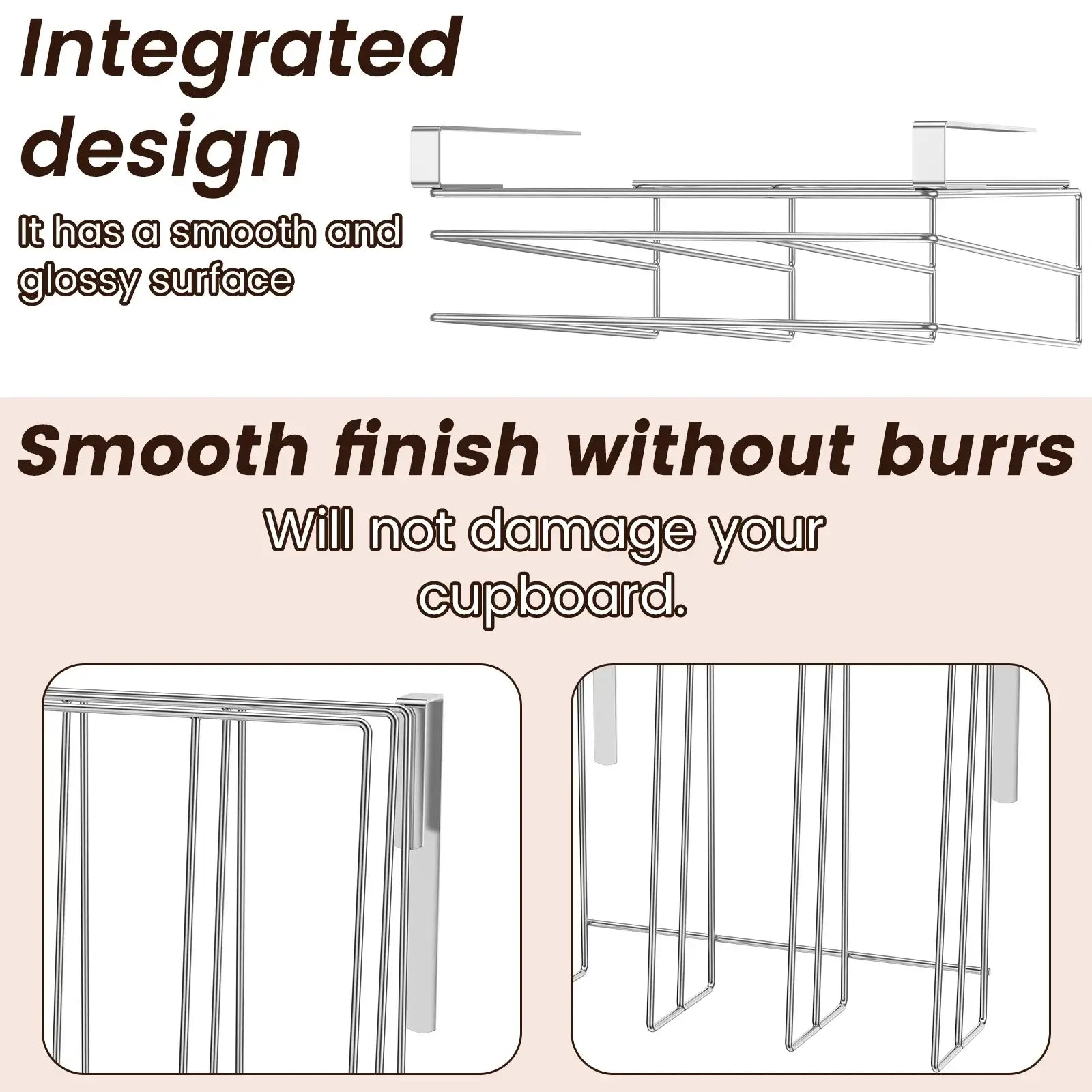 Board & Lid Buddy™ – Under-Cabinet Stainless Steel Organizer