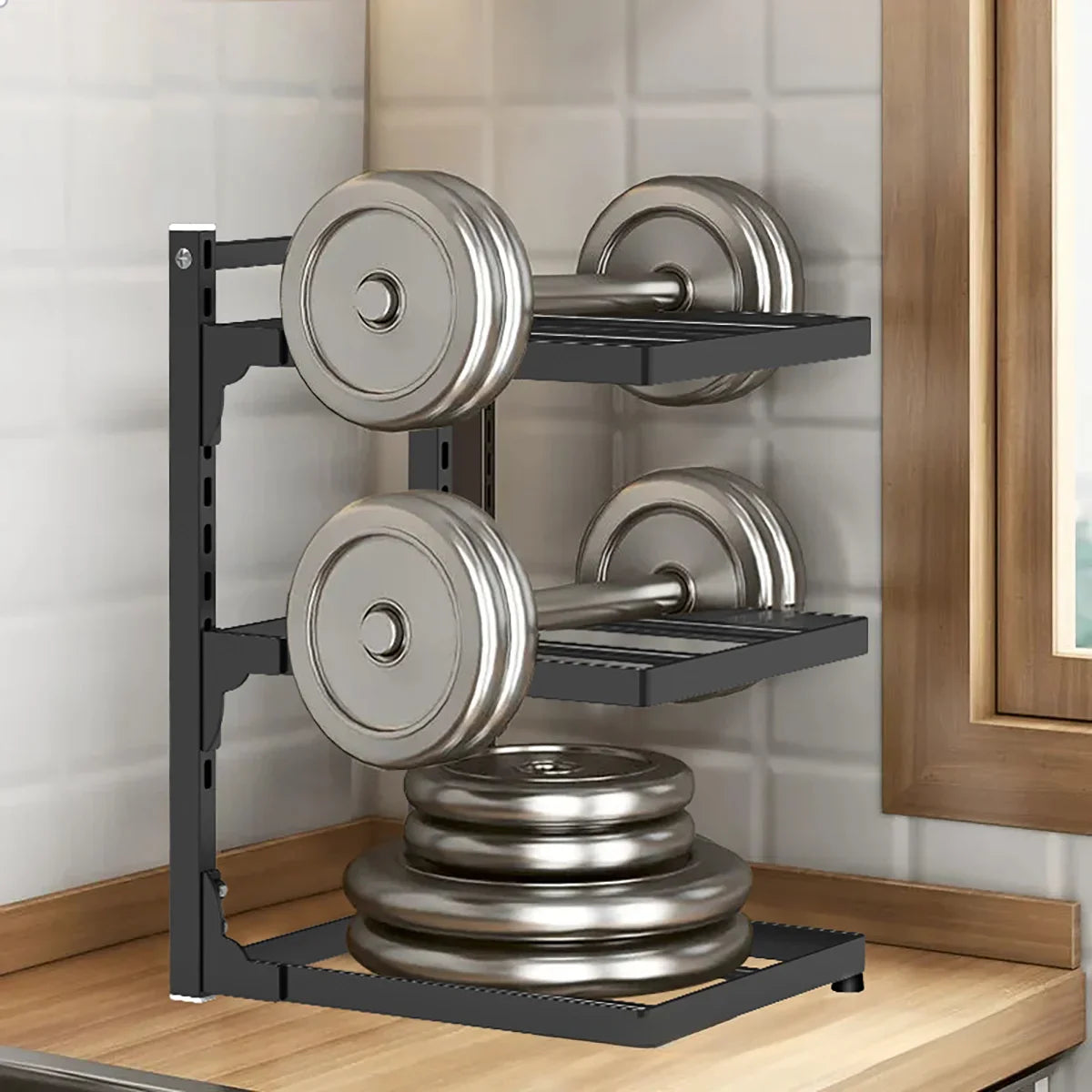 StackMaster™ Multi-Layer Kitchen Storage Rack – Adjustable Space Saver