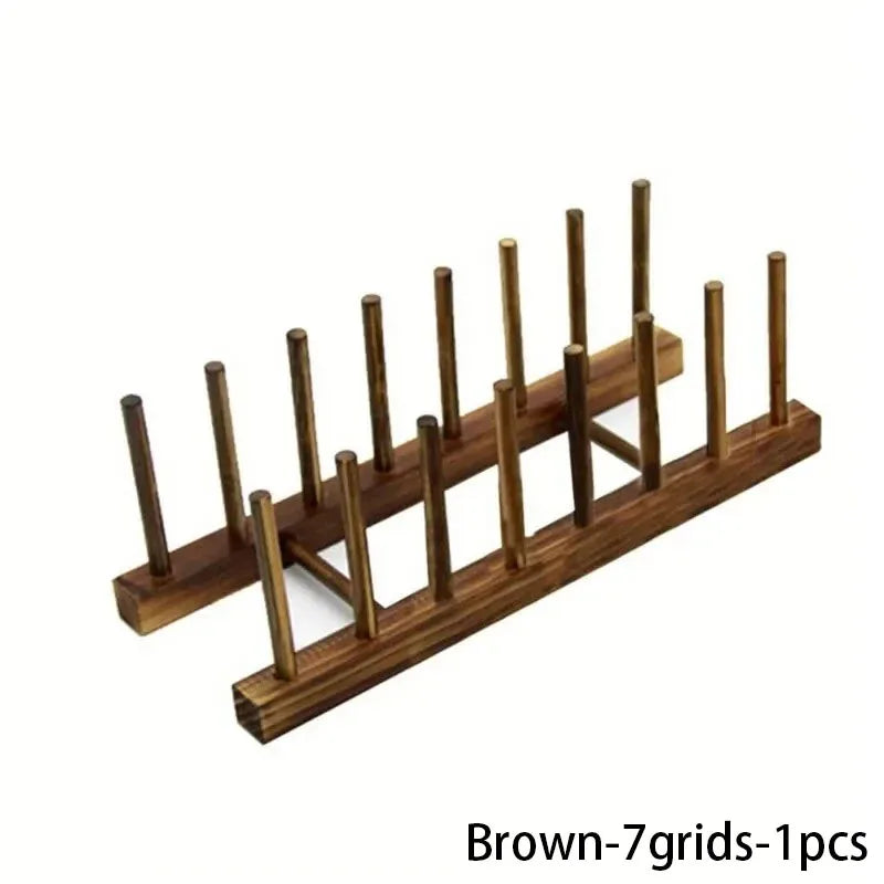 Dry & Dine™ Wooden Dish Rack – Stylish Multi-Functional Kitchen Organizer