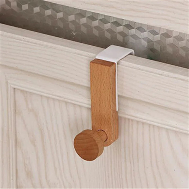 HangRight™ Wooden Multi-Purpose Cabinet & Door Hook Rack