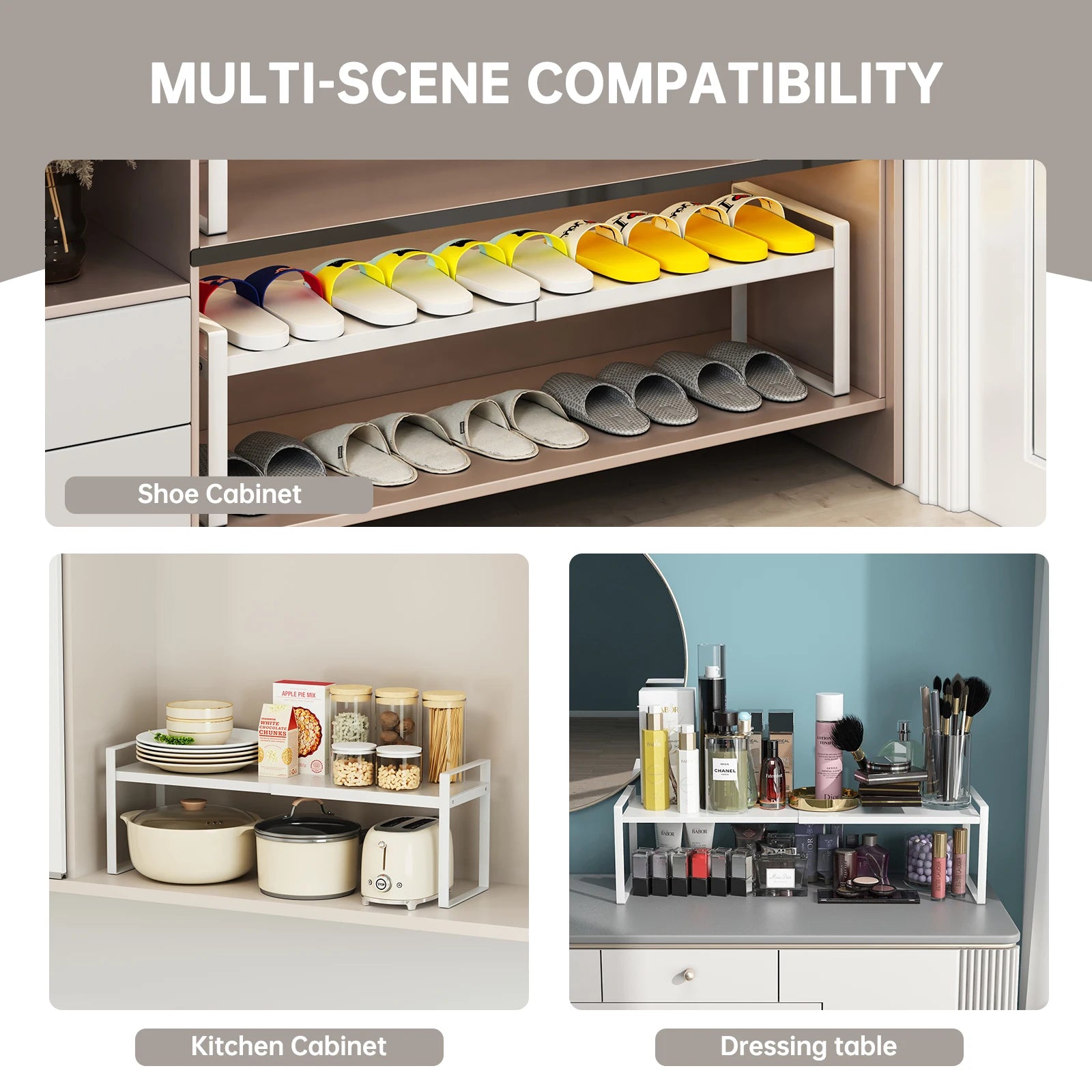 Multi-Purpose Expandable Kitchen Shelf- Declutter Your Cooking Area