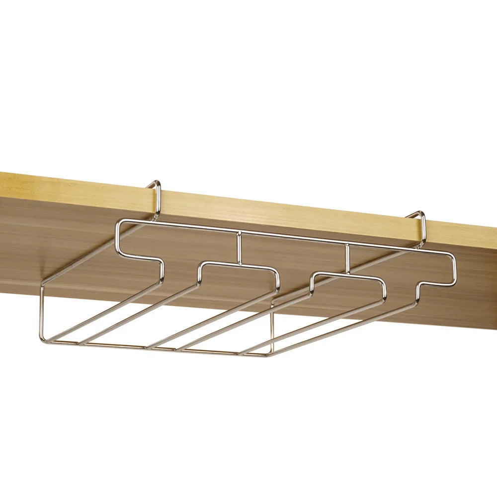 SipStyle™ Hanging Wine Glass Rack – Elegant Cabinet Stemware Organizer