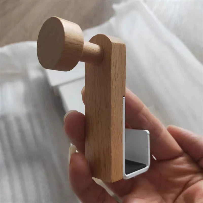 HangRight™ Wooden Multi-Purpose Cabinet & Door Hook Rack